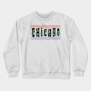 LGBTQ PATTERN AMERICA CHICAGO Crewneck Sweatshirt